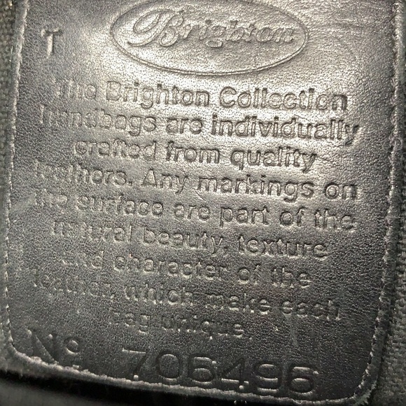 Brighton Brown Snakeskin Black Pebble Leather Shoulder Bag. BP1630A - Picture 11 of 11